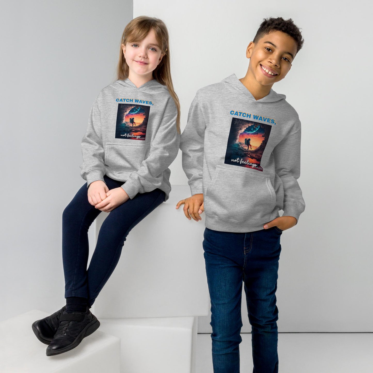 Kids fleece hoodie Astrowave